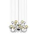 Puppet Chandelier By Vistosi, 18-Light, Finis: Matt Black, Color: Multicolor 2, , | Casa Di Luce Lighting