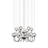 Puppet Chandelier By Vistosi, 18-Light, Finis: Matt Black, Color: Multicolor 3, , | Casa Di Luce Lighting