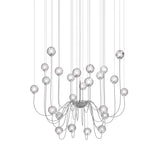 Puppet Chandelier By Vistosi, 24-Light, Finis: Chrome, Color: Crystal, , | Casa Di Luce Lighting