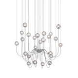 Puppet Chandelier By Vistosi, 24-Light, Finis: Chrome, Color: Smoky, , | Casa Di Luce Lighting