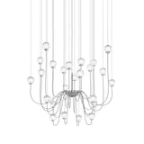 Puppet Chandelier By Vistosi, 24-Light, Finis: Chrome, Color: White, , | Casa Di Luce Lighting
