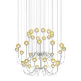 Puppet Chandelier By Vistosi, 36-Light, Finis: Chrome, Color: Amber, , | Casa Di Luce Lighting