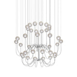 Puppet Chandelier By Vistosi, 36-Light, Finis: Chrome, Color: Smoky, , | Casa Di Luce Lighting