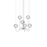 Puppet Chandelier By Vistosi, 6-Light, Finis: Chrome, Color: Crystal, , | Casa Di Luce Lighting