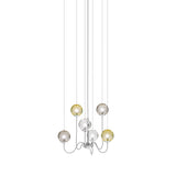 Puppet Chandelier By Vistosi, 6-Light, Finis: Chrome, Color: Multicolor 1, , | Casa Di Luce Lighting