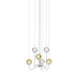 Puppet Chandelier By Vistosi, 6-Light, Finis: Chrome, Color: Multicolor 2, , | Casa Di Luce Lighting