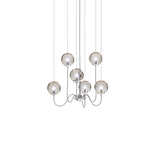 Puppet Chandelier By Vistosi, 6-Light, Finis: Chrome, Color: Smoky, , | Casa Di Luce Lighting