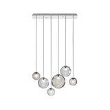 Puppet Linear Pendant Light By Vistosi, 6-Light, Finis: Chrome, Color: Multicolor 3, , | Casa Di Luce Lighting