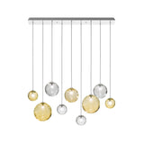Puppet Linear Pendant Light By Vistosi, 9-Light, Finis: Chrome, Color: Multicolor 2, , | Casa Di Luce Lighting