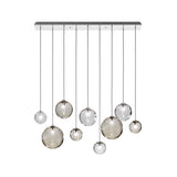 Puppet Linear Pendant Light By Vistosi, 9-Light, Finis: Chrome, Color: Multicolor 3, , | Casa Di Luce Lighting