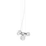Puppet Ring SP 5 Pendant Light By Vistosi, Finis: Black Nickel, Color: Crystal, , | Casa Di Luce Lighting