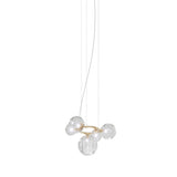 Puppet Ring SP 5 Pendant Light By Vistosi, Finis: Matt Gold, Color: Crystal, , | Casa Di Luce Lighting