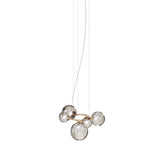 Puppet Ring SP 5 Pendant Light By Vistosi, Finis: Matt Gold, Color: Smoke, , | Casa Di Luce Lighting