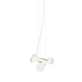 Puppet Ring SP 5 Pendant Light By Vistosi, Finis: Matt Gold, Color: White, , | Casa Di Luce Lighting