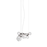 Puppet Ring SP 7 Pendant Light By Vistosi, Finis: Black Nickel, Color: Crystal, , | Casa Di Luce Lighting