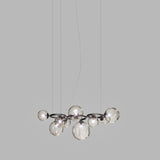 Puppet Ring SP 9 Pendant Light By Vistosi, Finis: Black Nickel, Color: Smoke, , | Casa Di Luce Lighting