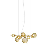 Puppet Ring SP 9 Pendant Light By Vistosi, Finis: Matt Gold, Color: Amber, , | Casa Di Luce Lighting