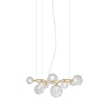 Puppet Ring SP 9 Pendant Light By Vistosi, Finis: Matt Gold, Color: Crystal, , | Casa Di Luce Lighting