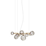 Puppet Ring SP 9 Pendant Light By Vistosi, Finis: Matt Gold, Color: Smoke, , | Casa Di Luce Lighting