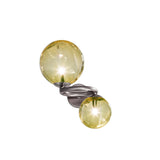 Puppet Ring Wall Light By Vistosi, Finis: Black Nickel, Color: Amber, , | Casa Di Luce Lighting