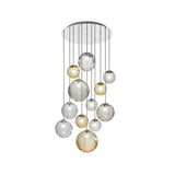 Puppet Round Multilight Suspension By Vistosi, R12, Finis: Chrome, Color: Multicolor 1, , | Casa Di Luce Lighting
