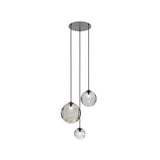 Puppet Round Multilight Suspension By Vistosi, R3, Finis: Matt Black, Color: Multicolor 3, , | Casa Di Luce Lighting