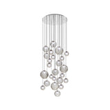 Puppet Round Multilight Suspension By Vistosi, R24, Finis: Chrome, Color: Smoky, , | Casa Di Luce Lighting