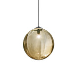 Puppet Single Pendant Light by Vistosi, Size: Large, Finis: Matt Black, Color: Amber, ,| Casa Di Luce Lighting