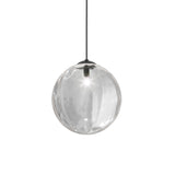 Puppet Single Pendant Light by Vistosi, Size: Large, Finis: Matt Black, Color: Cryctal, ,| Casa Di Luce Lighting