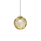 Puppet Single Pendant Light by Vistosi, Size: Medium, Finis: Chrome, Color: Amber, ,| Casa Di Luce Lighting