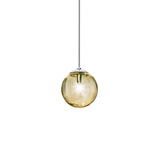 Puppet Single Pendant Light by Vistosi, Size: Small, Finis: Chrome, Color: Amber, ,| Casa Di Luce Lighting