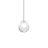 Puppet Single Pendant Light by Vistosi, Size: Small, Finis: Chrome, Color: White, ,| Casa Di Luce Lighting