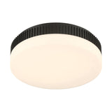 Purgos Flush Mount 18 Inch Matte Black by Eurofase