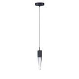 Quartz 1-Light LED Pendant by ET2 - 15.75 Inch, Black