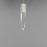 Quartz 1-Light LED Pendant by ET2 - 15.75 Inch, Polished Chrome
