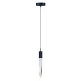 Quartz 1-Light LED Pendant by ET2 - 21 Inch, Black