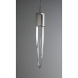 Quartz 1-Light LED Pendant by ET2 - 21 Inch, Polished Chrome