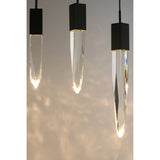 Quartz LED Pendant by ET2 - 10-Light, Black