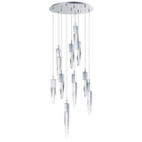 Quartz LED Pendant by ET2 - 10-Light, Polished Chrome