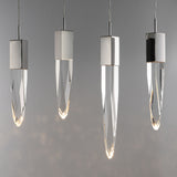 Quartz LED Pendant by ET2 - 12-Light, Polished Chrome