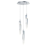 Quartz LED Pendant by ET2 - 3-Light, Polished Chrome