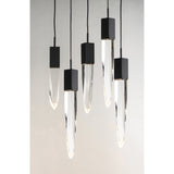 Quartz LED Pendant by ET2 - 5-Light, Black