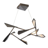 Quill LED Pendant Small, shown in Dark Smoke, Oil Rubbed Bronze, by Hubbardton Forge