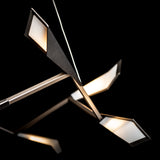 Quill LED Pendant Small detail in Dark Smoke, Oil Rubbed Bronze, by Hubbardton Forge