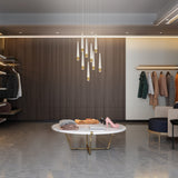Quill Round 4CCT Multi Light Pendant By WAC Lighting Lifestyle View