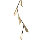 Quill Vertical LED Pendant, shown in Dark Smoke, Modern Brass, by Hubbardton Forge