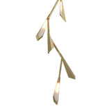Quill Vertical LED Pendant in Modern Brass, Modern Brass by Hubbardton Forge