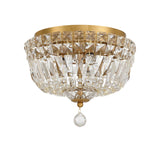Roslyn 10'' Aged Brass Flush Mount by Crystorama