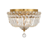Roslyn 10'' Aged Brass Flush Mount by Crystorama