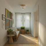 Roslyn 10'' Aged Brass Flush Mount by Crystorama
